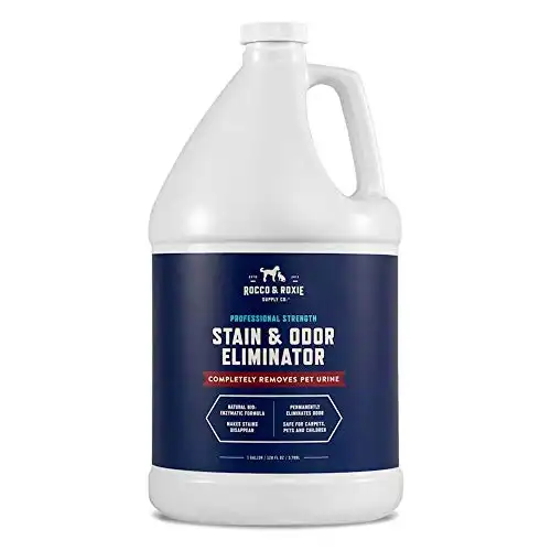 Rocco & Roxie Stain & Odor Eliminator for Strong Odor - Enzyme-Powered Pet Odor Eliminator for Home - Carpet Stain Remover for Cats and Dog Pee - Enzymatic Cat Urine Destroyer - Carpet Cleaner...