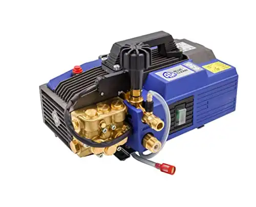 AR Blue Clean Pro, AR630TSS-Hot Pressure Washer, 1900PSI, 2.1GPM, 20AMP. Detergent Suction System, Induction Motor, Pressure Gauge & Unloader, 82 /180 Max Temp, Total Stop System, 25' Br...
