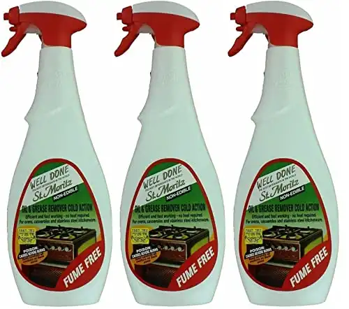 Well Done St. Moritz Oil & Grease Remover Cold Action Kosher For Passover 27 Oz (Pack of 3)
