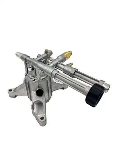 AR Annovi Reverberi RMW22G24-EZ-SX Replacement Left-Handed Pump. 2400 PSI, 2.2 GPM, 166 Max Bar, Easy Start Valve, Thermal Relief Valve. Replacement Residential Pump. SX Left-Handed Pump.