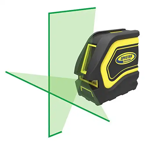 Spectra Precision LT20G Crossline Green Laser Level, Automatic Self-Leveling, Ultra Bright Horizontal and Vertical Lines, Wide Beam Angel for Max Coverage